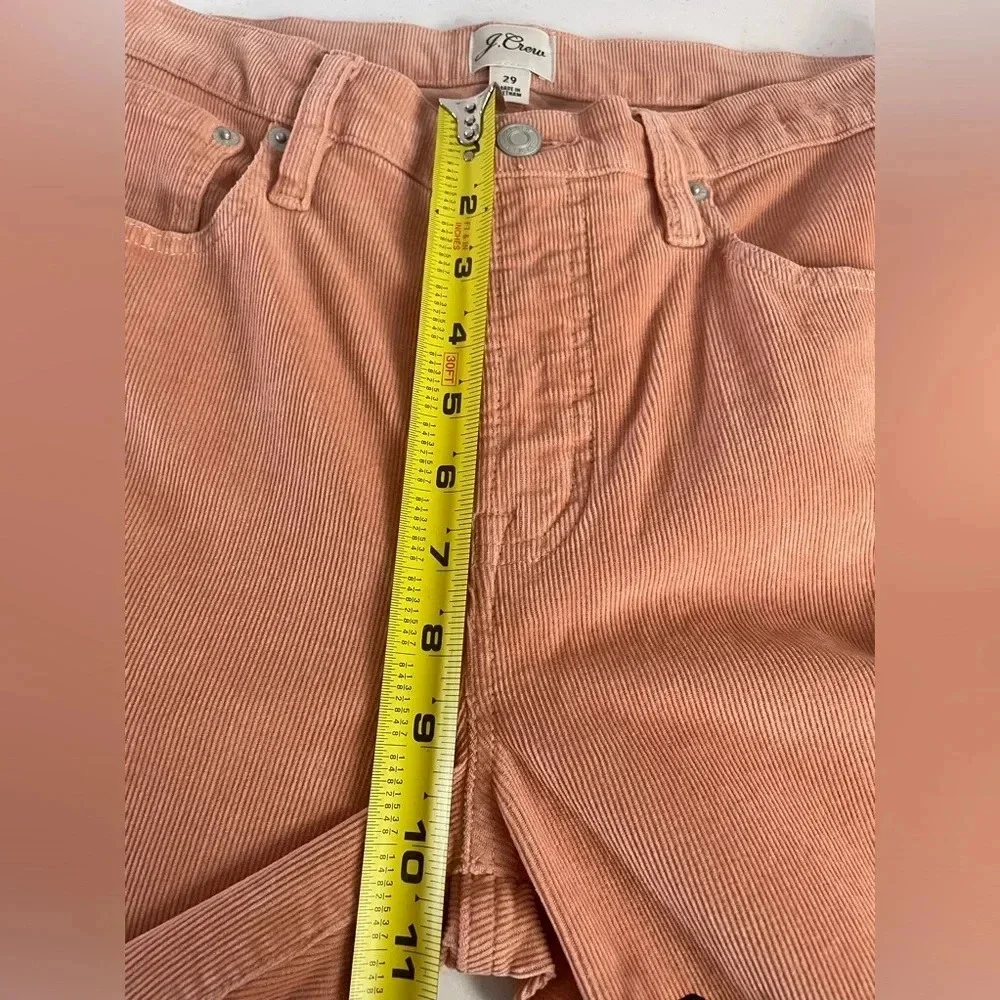 J. Crew Pants Womens Pink Corduroy Vintage Straight Slim Casual Cord Classic 035
